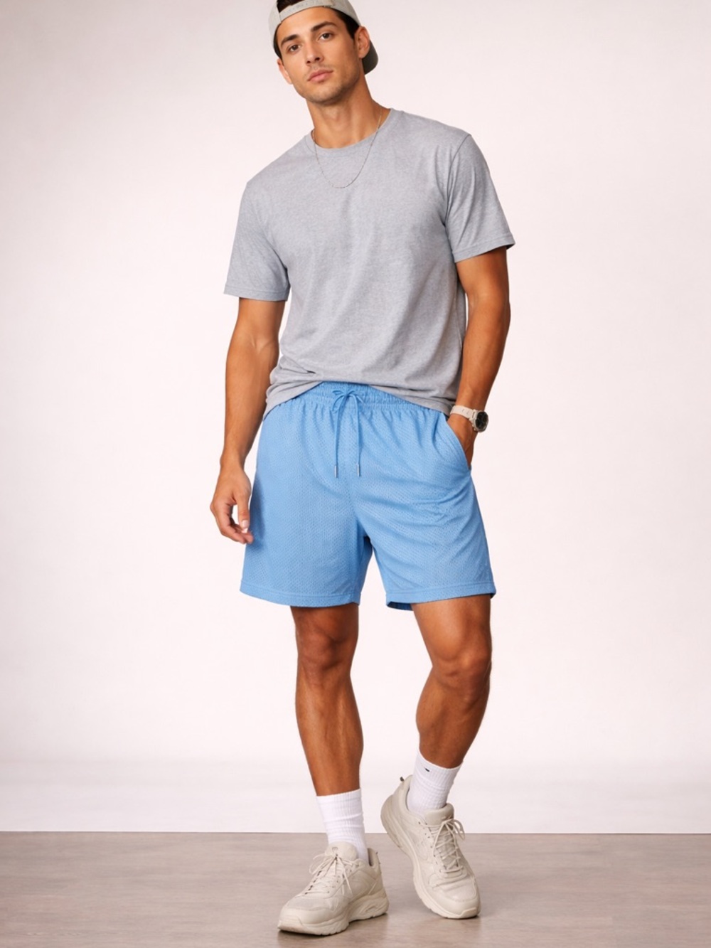 Original Use Mesh Athletic Shorts Size L NWT Blue Men’s Gym Casual